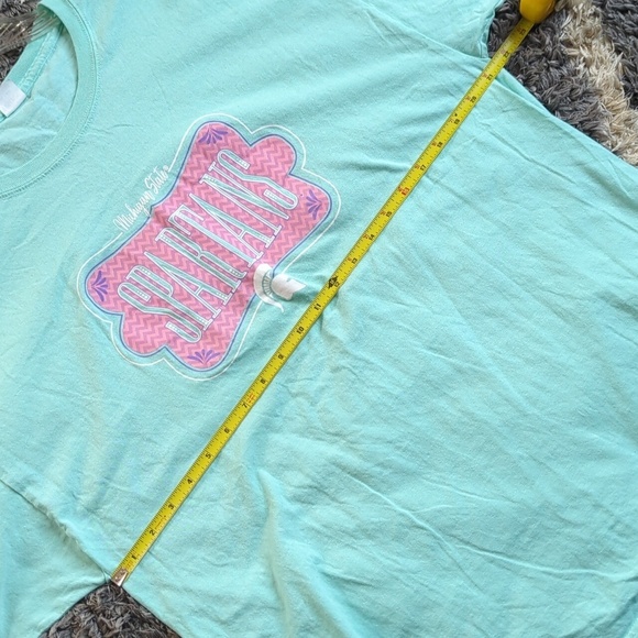 Hanes Michigan State University Teal Pink Spartans Graphic Tee Short Sleeve XL - Picture 5 of 6